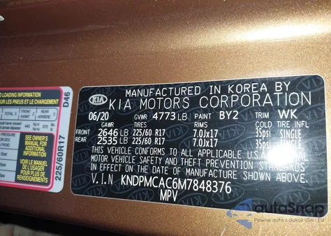 2021 Kia Sportage Lx from USA, damaged, VIN KNDPMCAC6M7848376